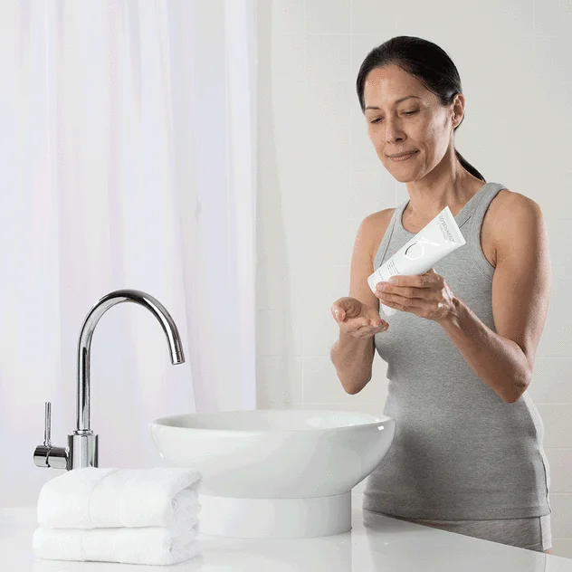 Proceso de limpieza de la piel